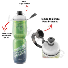 Garrafinha Termica 700ml +Suporte